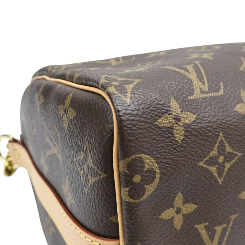 棕色 原花帆布 Speedy Bandouliere 25 两用包【LOUIS VUITTON LV 路易威登】 M41113-8