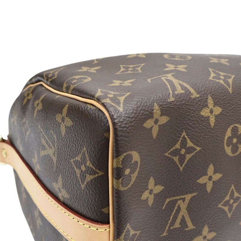 棕色 原花帆布 Speedy Bandouliere 25 两用包【LOUIS VUITTON LV 路易威登】 M41113-10
