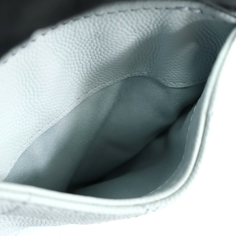 冰藍色牛皮 25 Hobo 鍊帶 肩背包【CHANEL 香奈兒】 AS5293-4