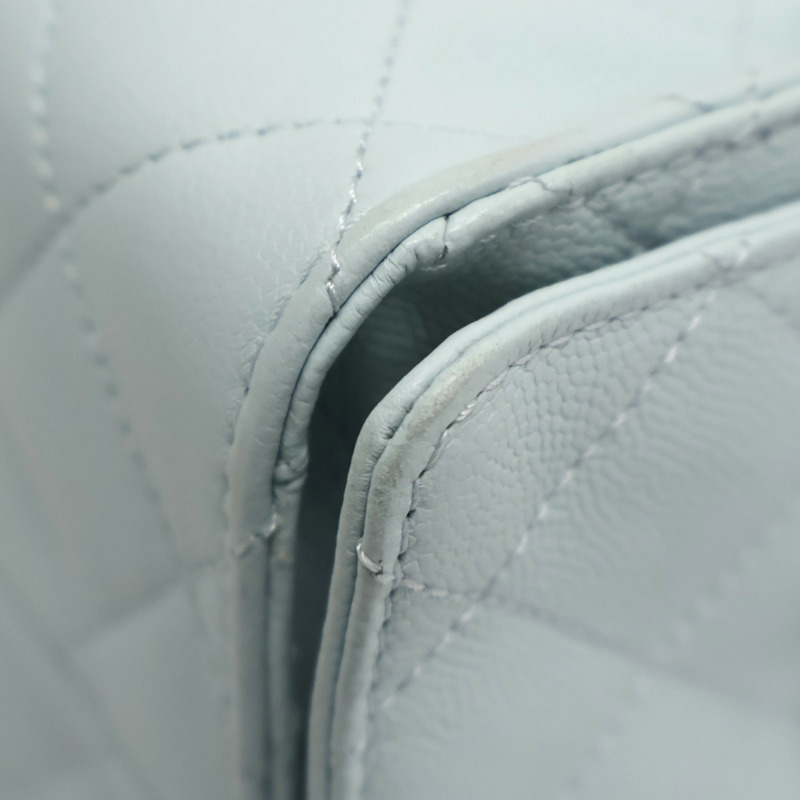 冰藍色牛皮 25 Hobo 鍊帶 肩背包【CHANEL 香奈兒】 AS5293-11