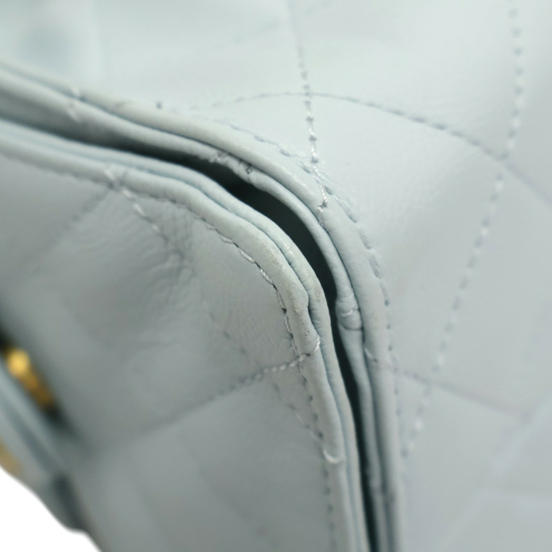 冰藍色牛皮 25 Hobo 鍊帶 肩背包【CHANEL 香奈兒】 AS5293-12