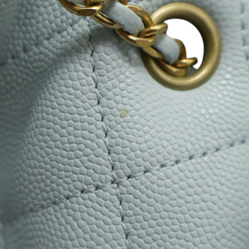 冰藍色牛皮 25 Hobo 鍊帶 肩背包【CHANEL 香奈兒】 AS5293-14