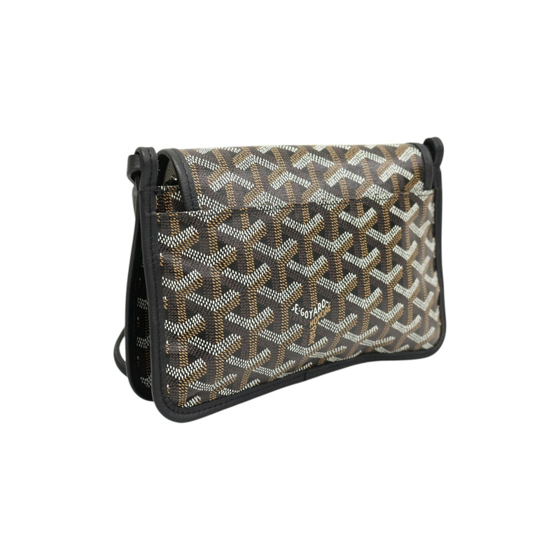 黑色 Goyardine帆布 Plumet Pouch 肩背包【GOYARD 高雅德】 PLUMETPMLT-1