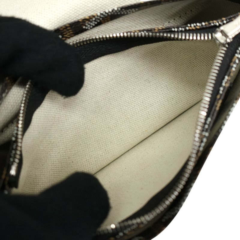 黑色 Goyardine帆布 Plumet Pouch 肩背包【GOYARD 高雅德】 PLUMETPMLT-3