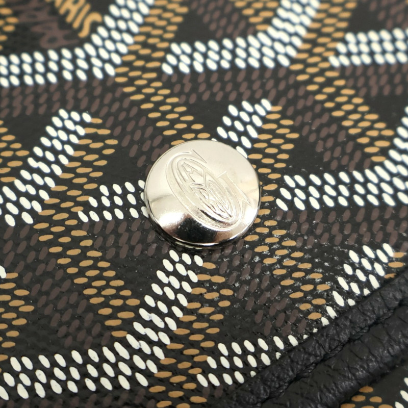 黑色 Goyardine帆布 Plumet Pouch 肩背包【GOYARD 高雅德】 PLUMETPMLT-8