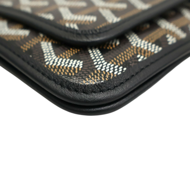 黑色 Goyardine帆布 Plumet Pouch 肩背包【GOYARD 高雅德】 PLUMETPMLT-11