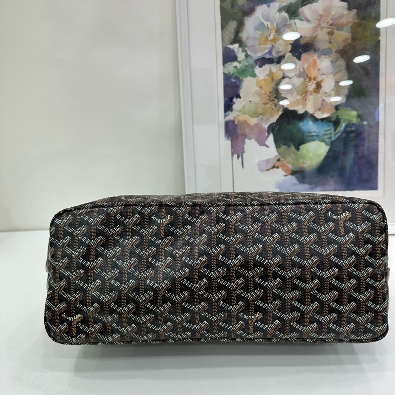 Goyard戈雅黑色老花愛心塗鴉hobo子母 有購證-4