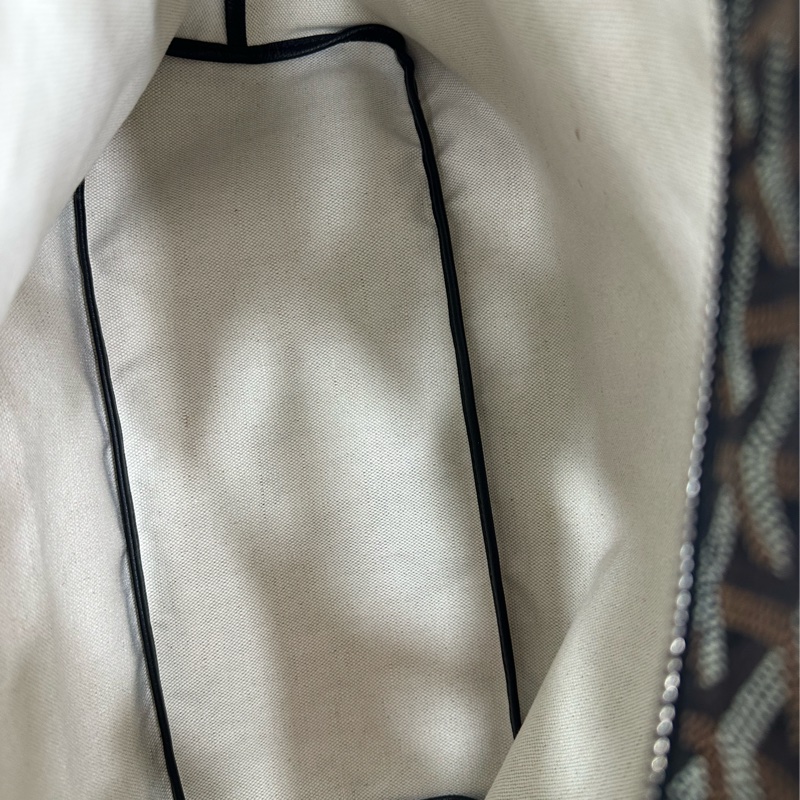 Goyard戈雅黑色老花愛心塗鴉hobo子母 有購證-6