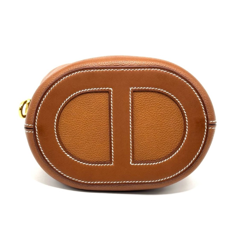 HERMES 金棕金in the loop18 豬鼻子菜籃子手提包18*19.5*12  9新 配件盒子 塵袋-2