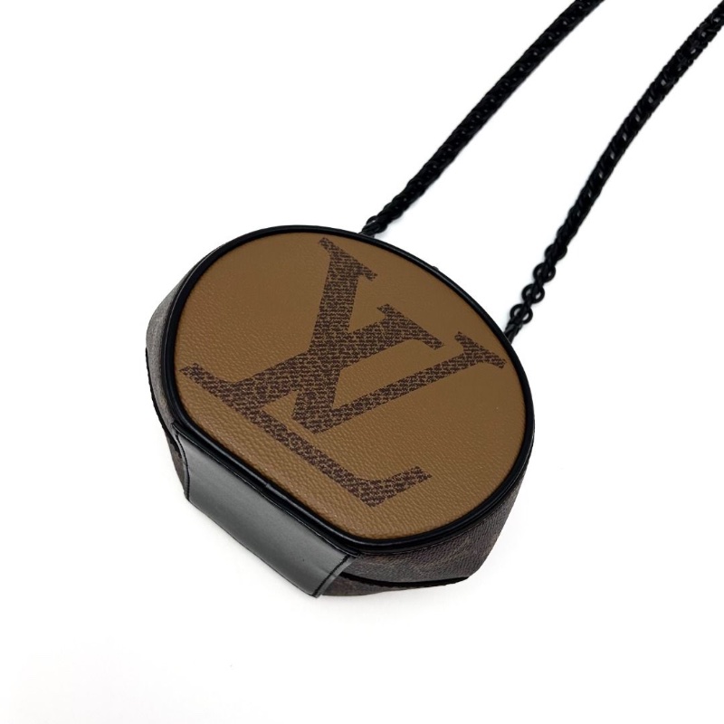 LV petiteboitechapeau 走秀款限量板栗硬餅包 芯片款15*14*12  9新 配件塵袋購證-5