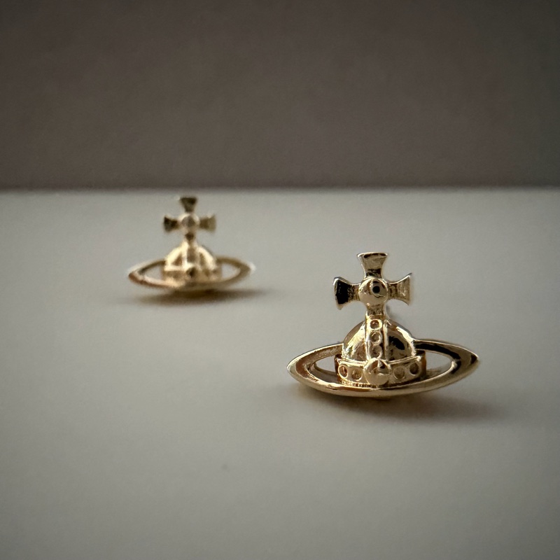 Vivienne Westwood 🪐Lorelei 金色+ Nano Solitaire 單隻-1