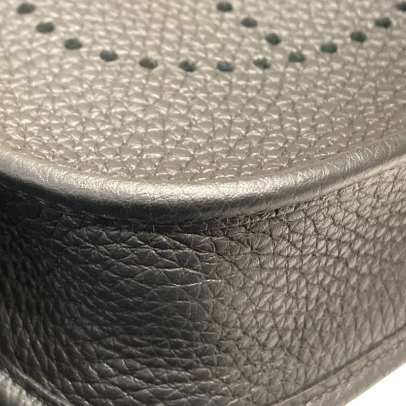 HERMES 愛馬仕 MINI EVELYNE 16 黑色 金釦-7