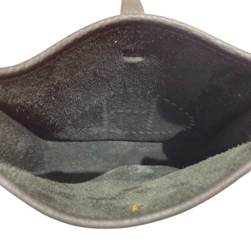 HERMES 愛馬仕 MINI EVELYNE 16 黑色 金釦-10