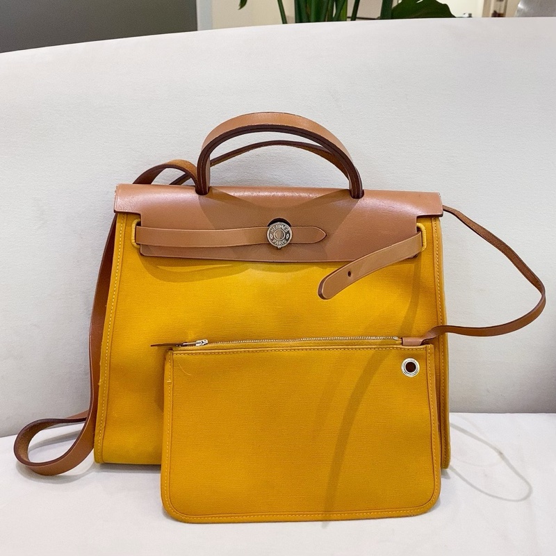 Hermes愛馬仕 herbag31 C刻 沒有鑰匙皮牌-0