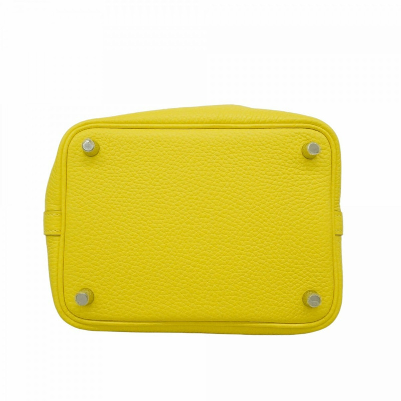 愛馬仕 Picotin Lock PM 手提包，Taurillon Clemence 皮革，青檸色，B 印記，女士款。-2