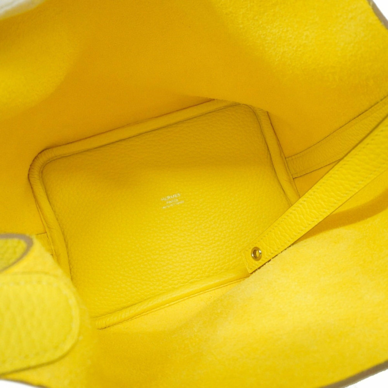 愛馬仕 Picotin Lock PM 手提包，Taurillon Clemence 皮革，青檸色，B 印記，女士款。-3