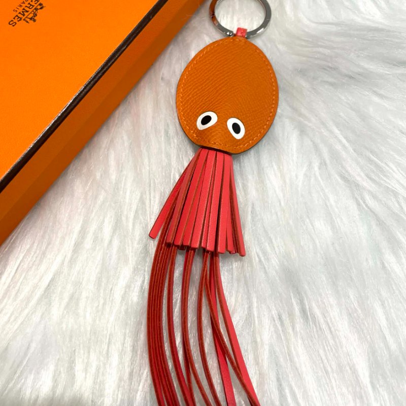 HERMES 牛皮Poulpe KEY章魚-0