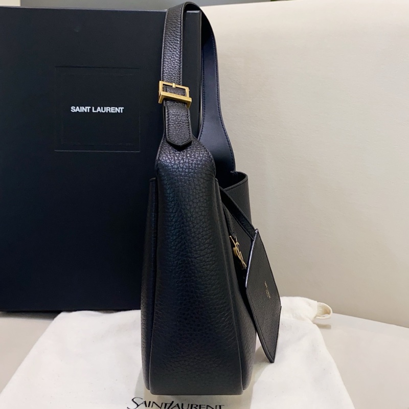 YSL聖羅蘭 黑色  hobo mini 魚子醬腋下包單肩包 24年編碼-3