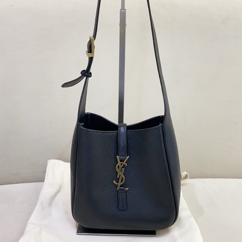 YSL聖羅蘭 黑色  hobo mini 魚子醬腋下包單肩包 24年編碼