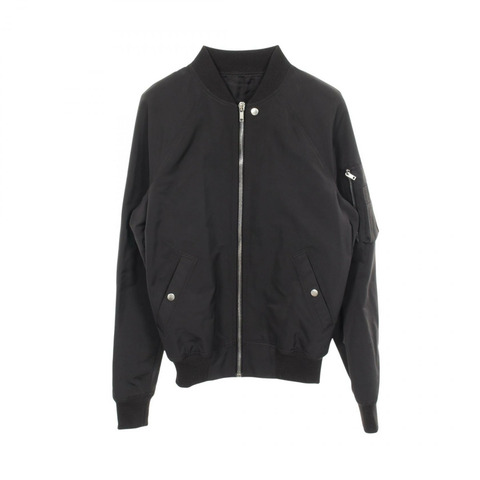 Rick Owens RU19S2792-TF 黑色聚酯短版外套 #48 二手男款