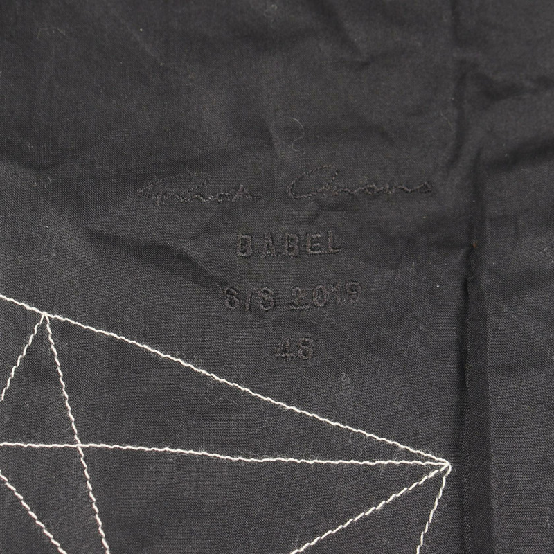 Rick Owens RU19S2792-TF 黑色聚酯短版外套 #48 二手男款-2