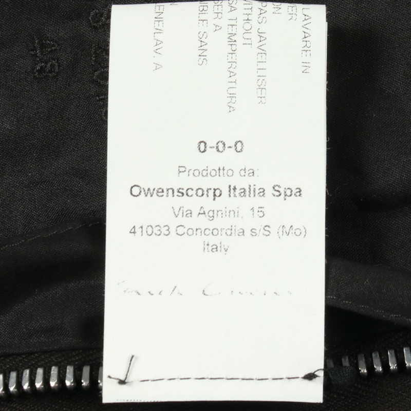 Rick Owens RU19S2792-TF 黑色聚酯短版外套 #48 二手男款-3