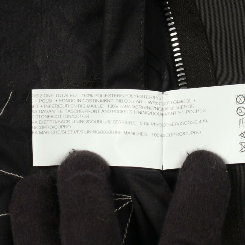 Rick Owens RU19S2792-TF 黑色聚酯短版外套 #48 二手男款-4