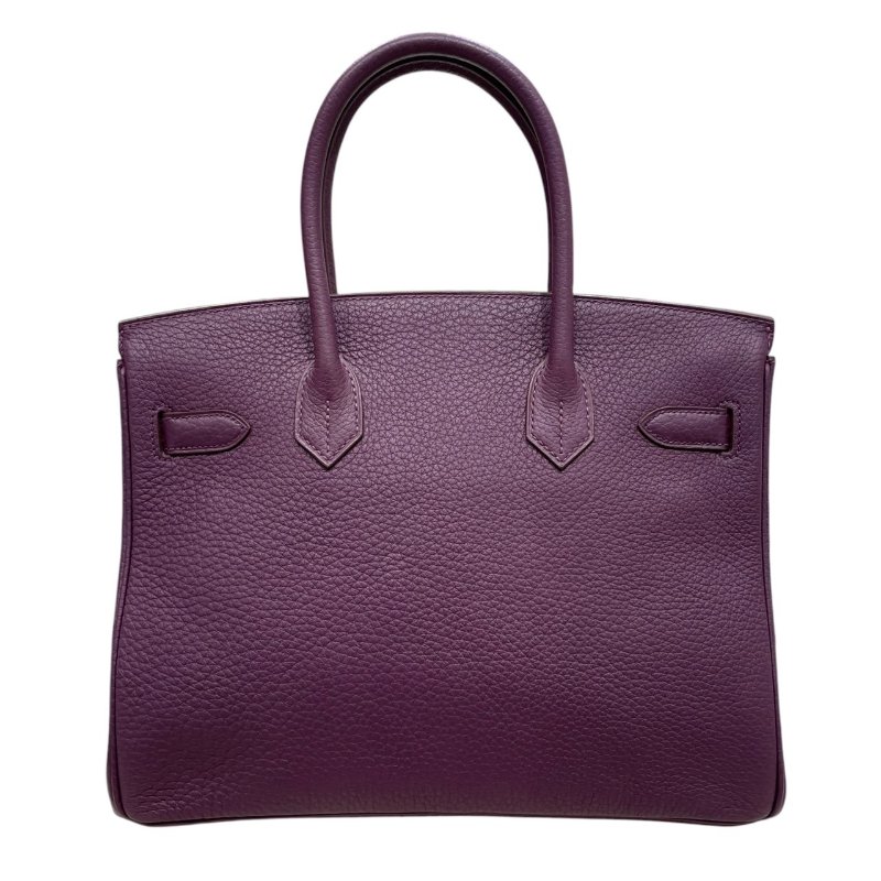 HERMES 愛馬仕 BIRKIN 30 柏金包 TOGO 紫色系 銀釦-1