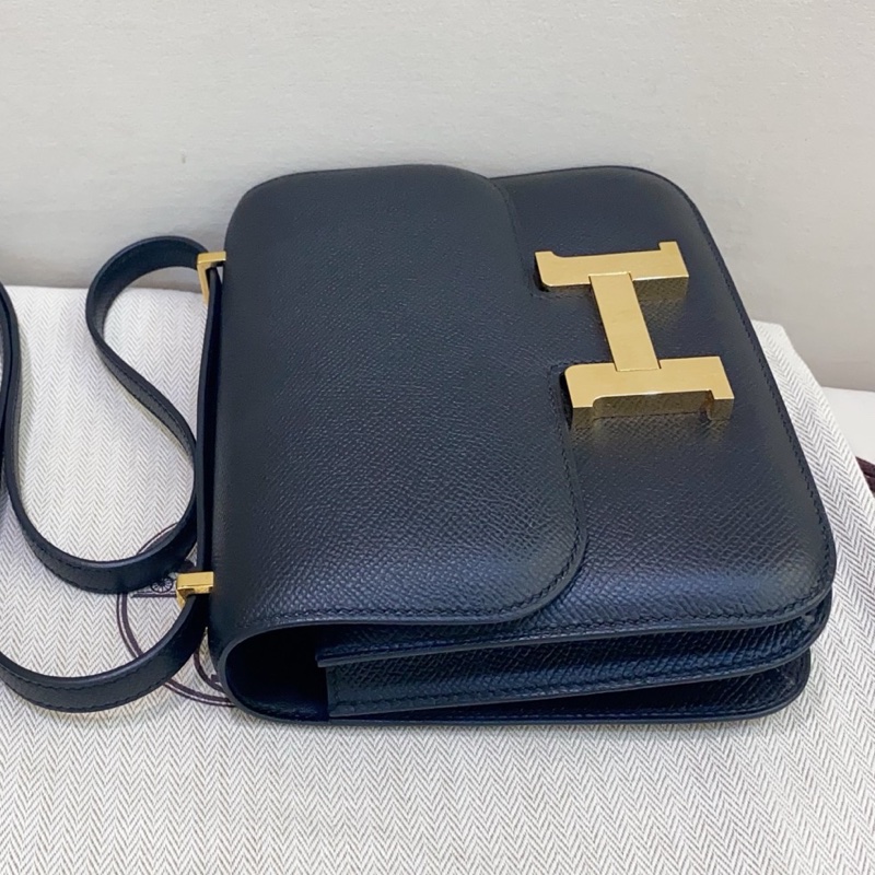 Hermes愛馬仕 mini Constance 康康 19 黑金 黑色金扣 Epsom皮 Y刻-3