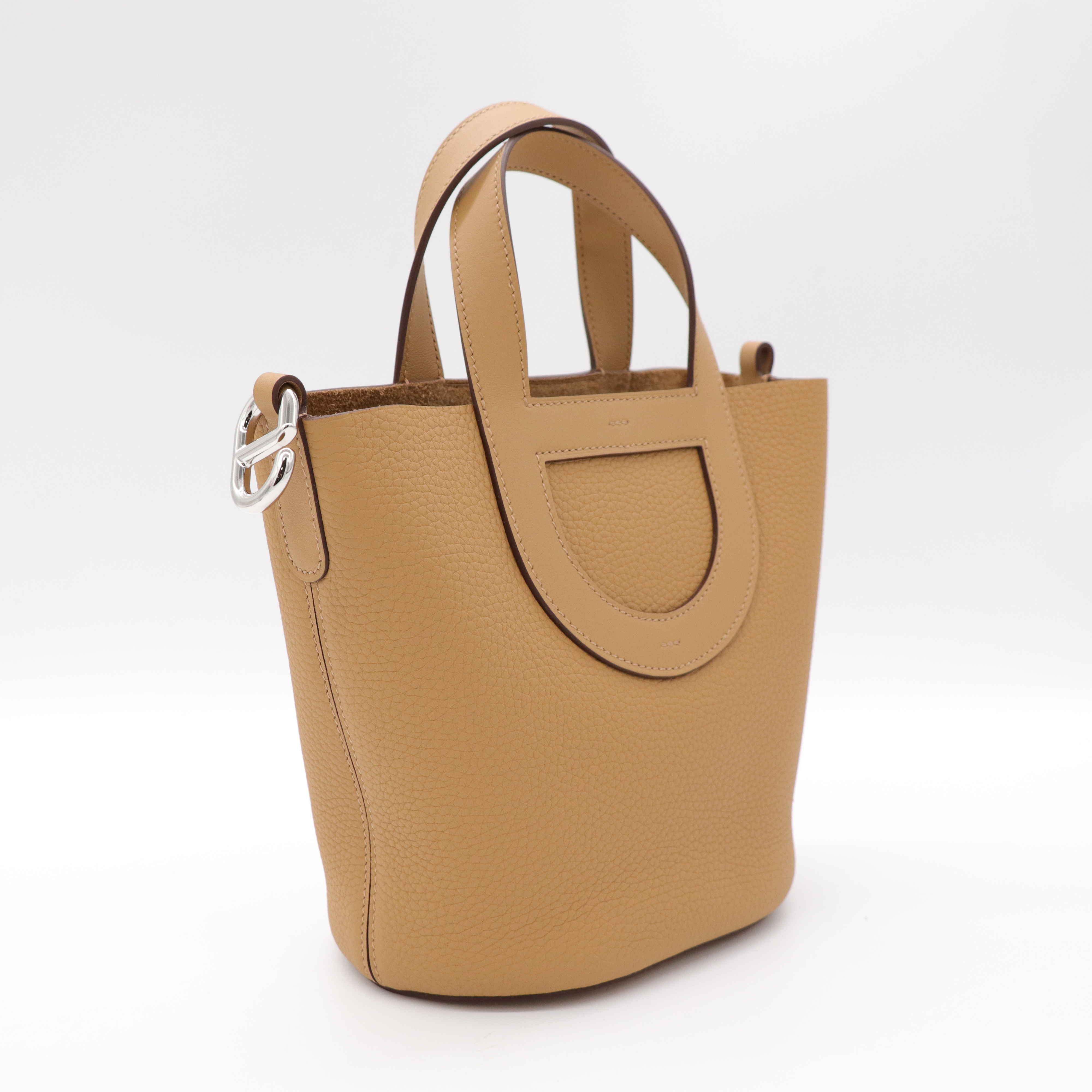 Hermès 愛馬仕 In The Loop 18 餅乾色 豬鼻菜籃子-2