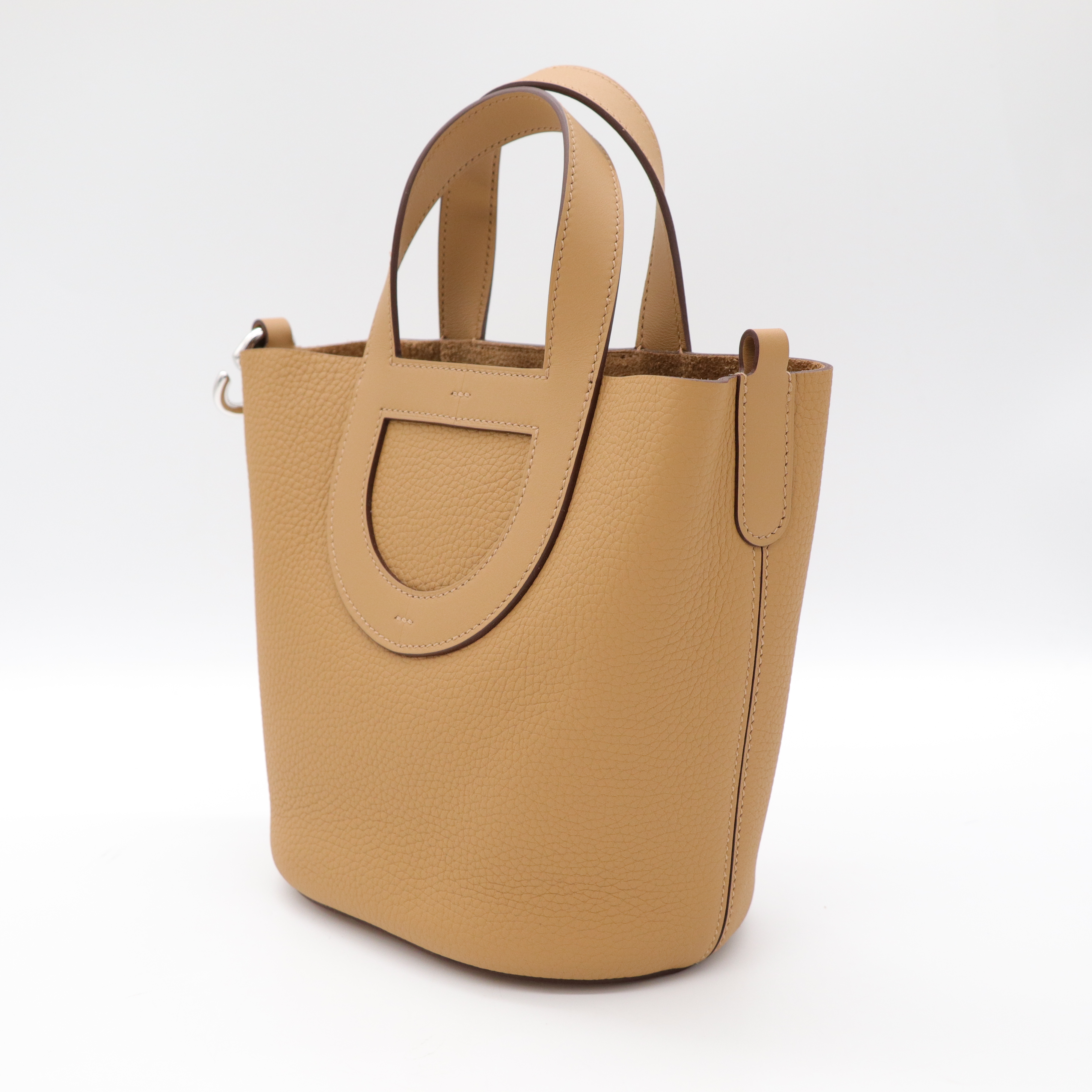 Hermès 愛馬仕 In The Loop 18 餅乾色 豬鼻菜籃子-3