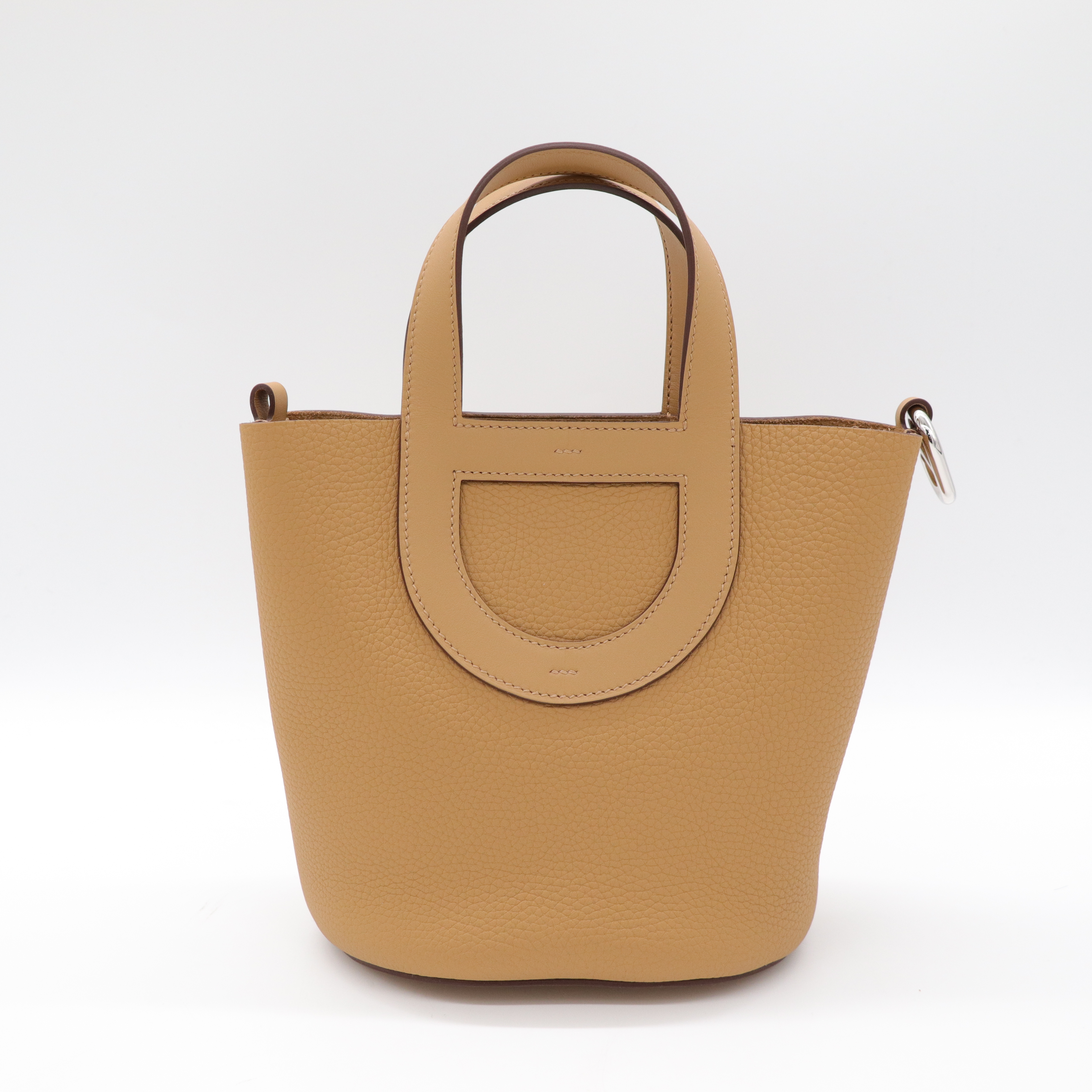 Hermès 愛馬仕 In The Loop 18 餅乾色 豬鼻菜籃子-4