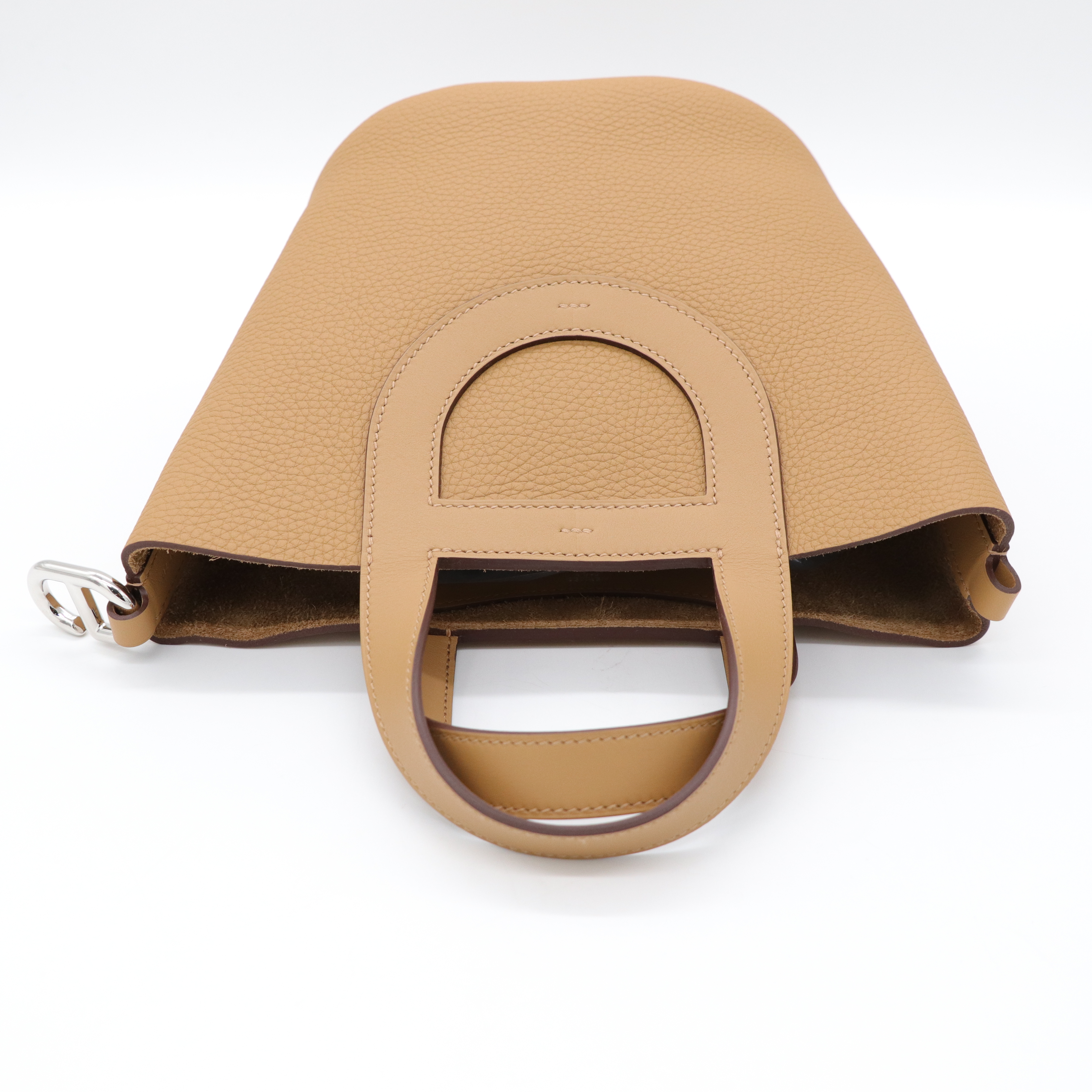 Hermès 愛馬仕 In The Loop 18 餅乾色 豬鼻菜籃子-6