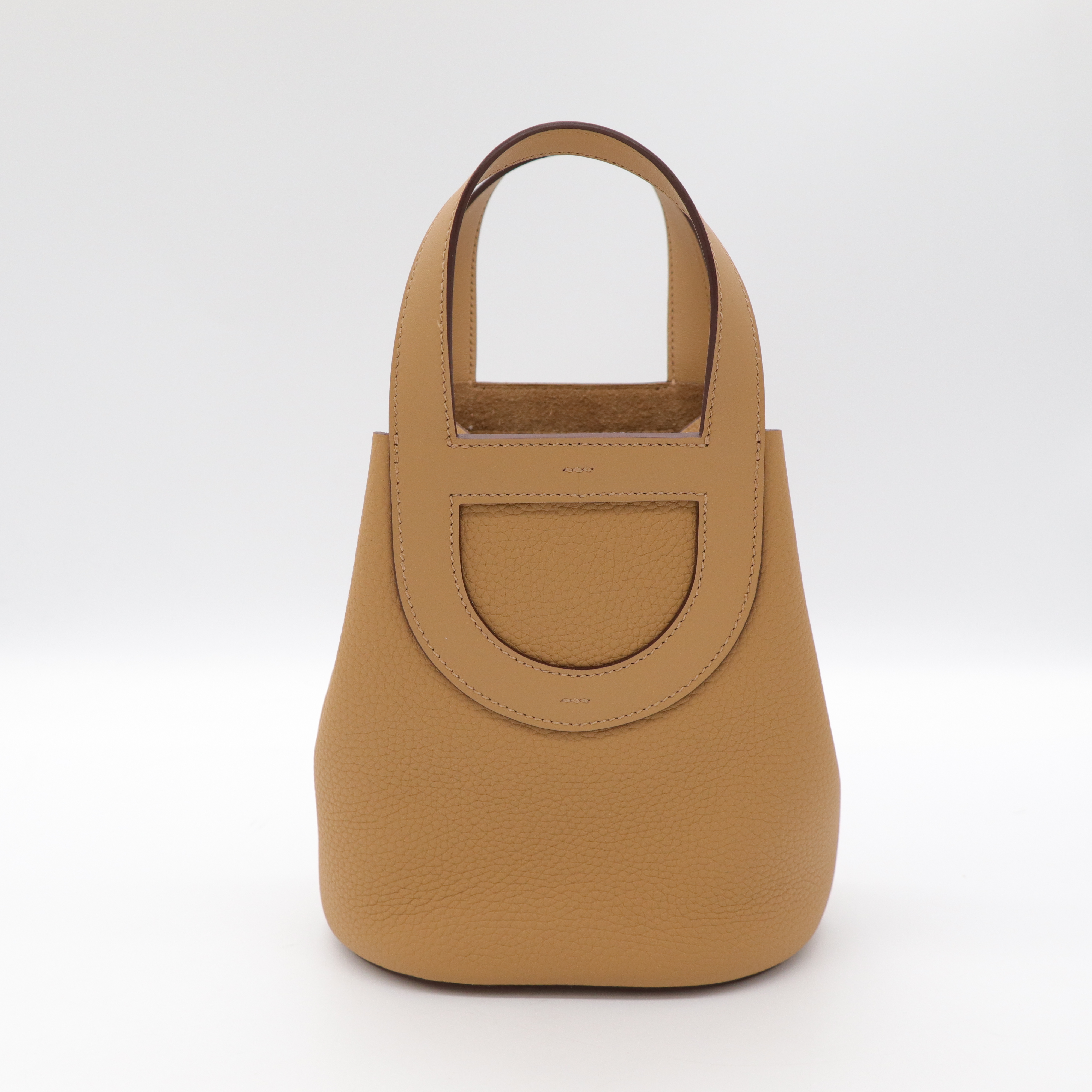 Hermès 愛馬仕 In The Loop 18 餅乾色 豬鼻菜籃子-10