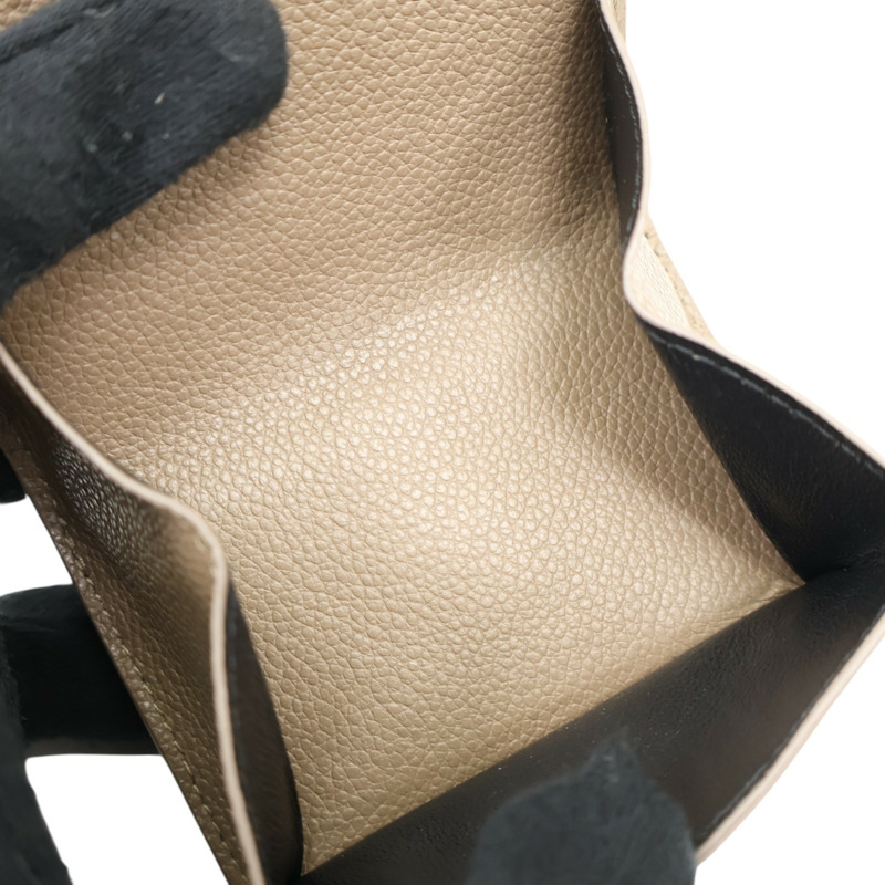 卡其色 牛皮 金扣 三折短夾 669959【SAINT LAURENT YSL 聖羅蘭 】 669959-3