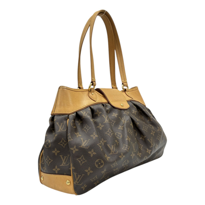 棕色 原花帆布 Boetie MM 肩背包【LOUIS VUITTON LV 路易威登】 M45714-1