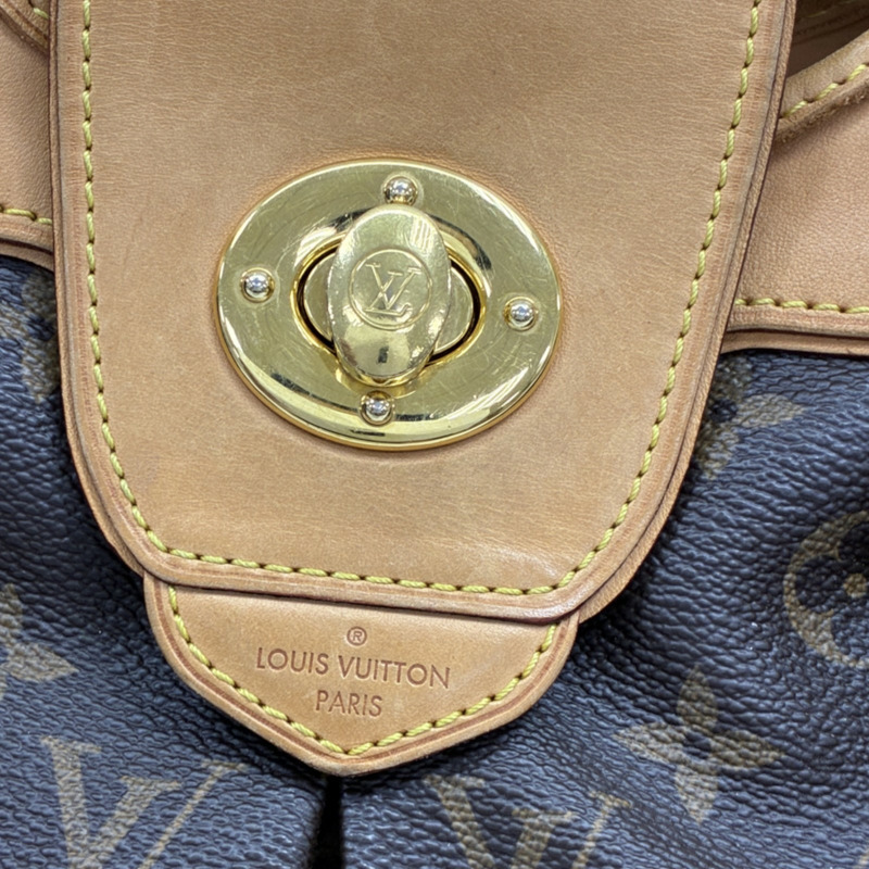 棕色 原花帆布 Boetie MM 肩背包【LOUIS VUITTON LV 路易威登】 M45714-5