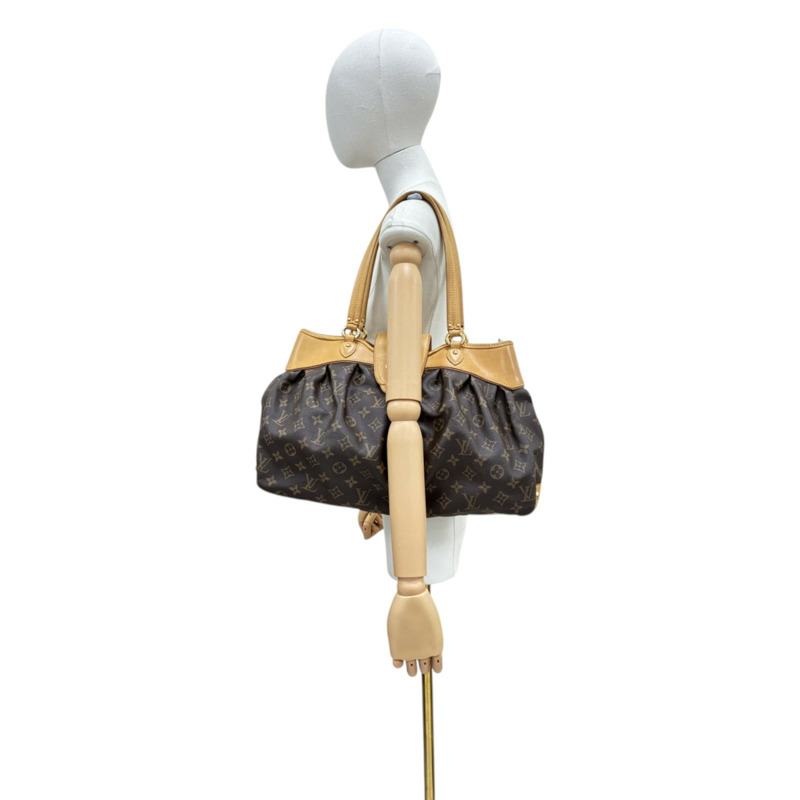 棕色 原花帆布 Boetie MM 肩背包【LOUIS VUITTON LV 路易威登】 M45714-6