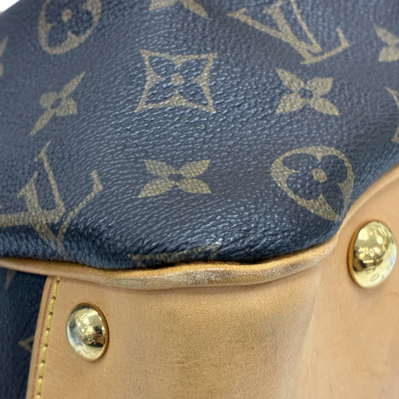 棕色 原花帆布 Boetie MM 肩背包【LOUIS VUITTON LV 路易威登】 M45714-9