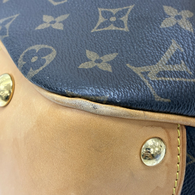 棕色 原花帆布 Boetie MM 肩背包【LOUIS VUITTON LV 路易威登】 M45714-10