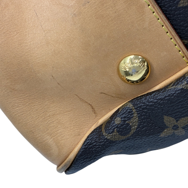 棕色 原花帆布 Boetie MM 肩背包【LOUIS VUITTON LV 路易威登】 M45714-12
