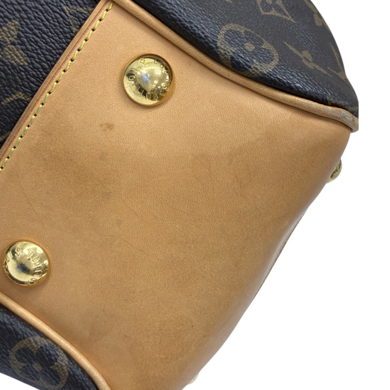 棕色 原花帆布 Boetie MM 肩背包【LOUIS VUITTON LV 路易威登】 M45714-13