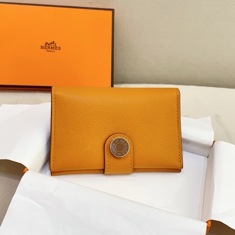 幾乎全新 Hermes愛馬仕 RMS 卡包 杏仁黃 Evergrain皮 B刻 附件盒子