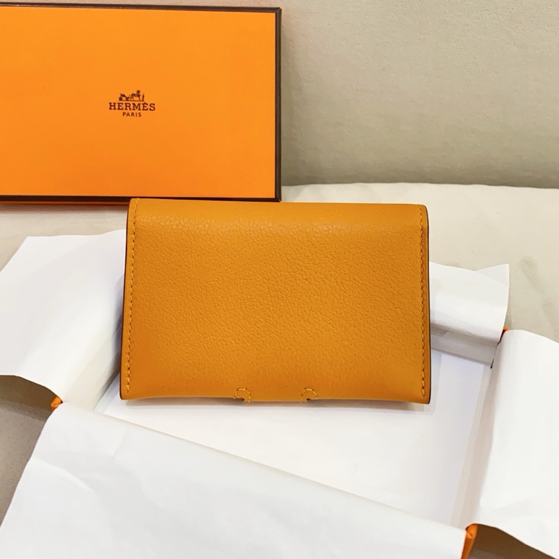 幾乎全新 Hermes愛馬仕 RMS 卡包 杏仁黃 Evergrain皮 B刻 附件盒子-1