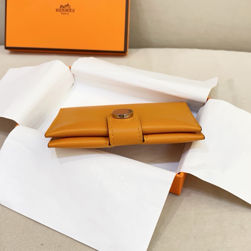 幾乎全新 Hermes愛馬仕 RMS 卡包 杏仁黃 Evergrain皮 B刻 附件盒子-2