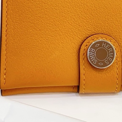 幾乎全新 Hermes愛馬仕 RMS 卡包 杏仁黃 Evergrain皮 B刻 附件盒子-7