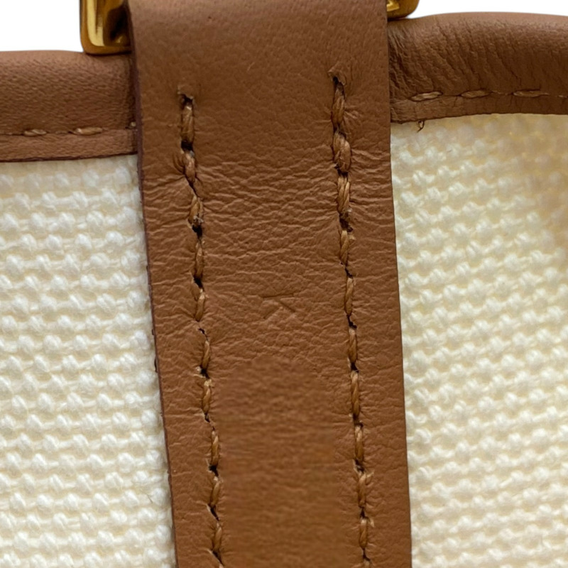 米色帆布 金棕色 Swift牛皮 Picotin Lock 18 手提包 K刻 金扣【HERMES 愛馬仕】 H083189CC-8