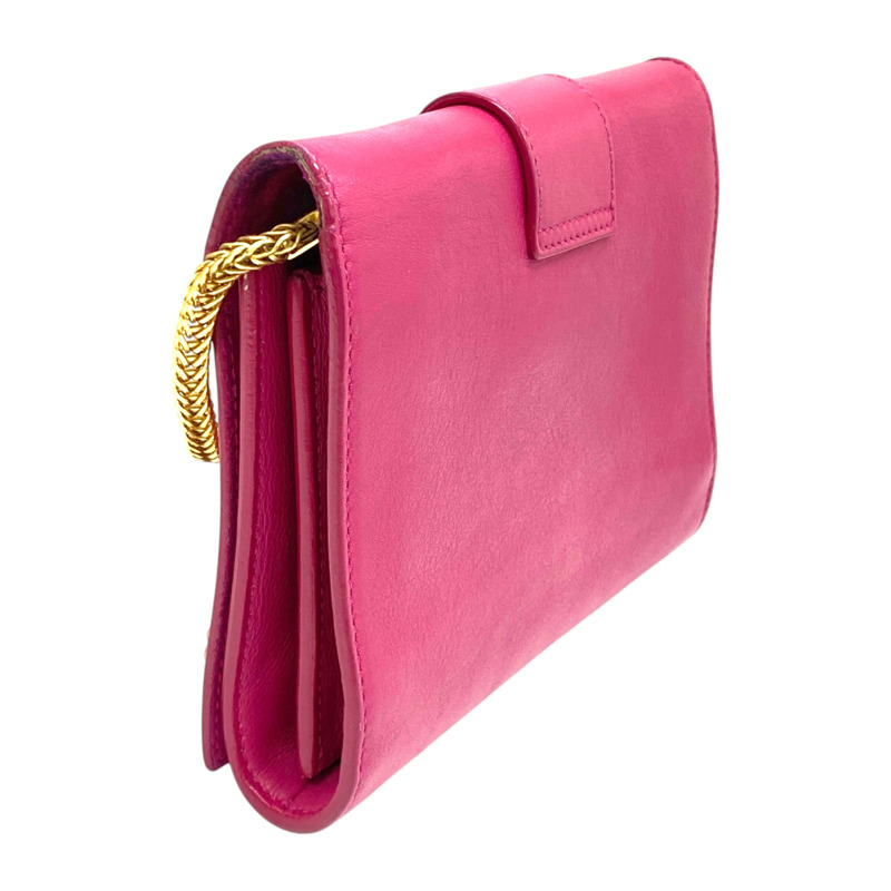 紫紅色 牛皮 經典Y字 小號 肩背包 311215【SAINT LAURENT YSL 聖羅蘭 】 311215-1