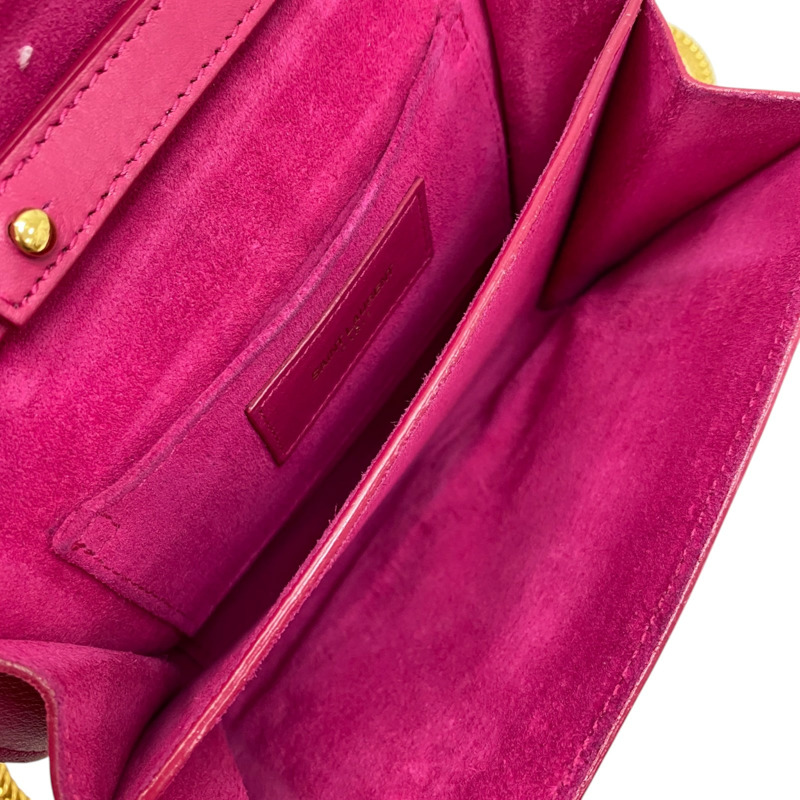 紫紅色 牛皮 經典Y字 小號 肩背包 311215【SAINT LAURENT YSL 聖羅蘭 】 311215-2