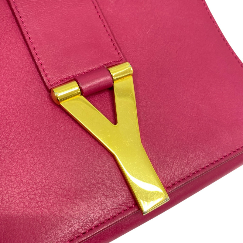 紫紅色 牛皮 經典Y字 小號 肩背包 311215【SAINT LAURENT YSL 聖羅蘭 】 311215-6